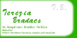 terezia bradacs business card